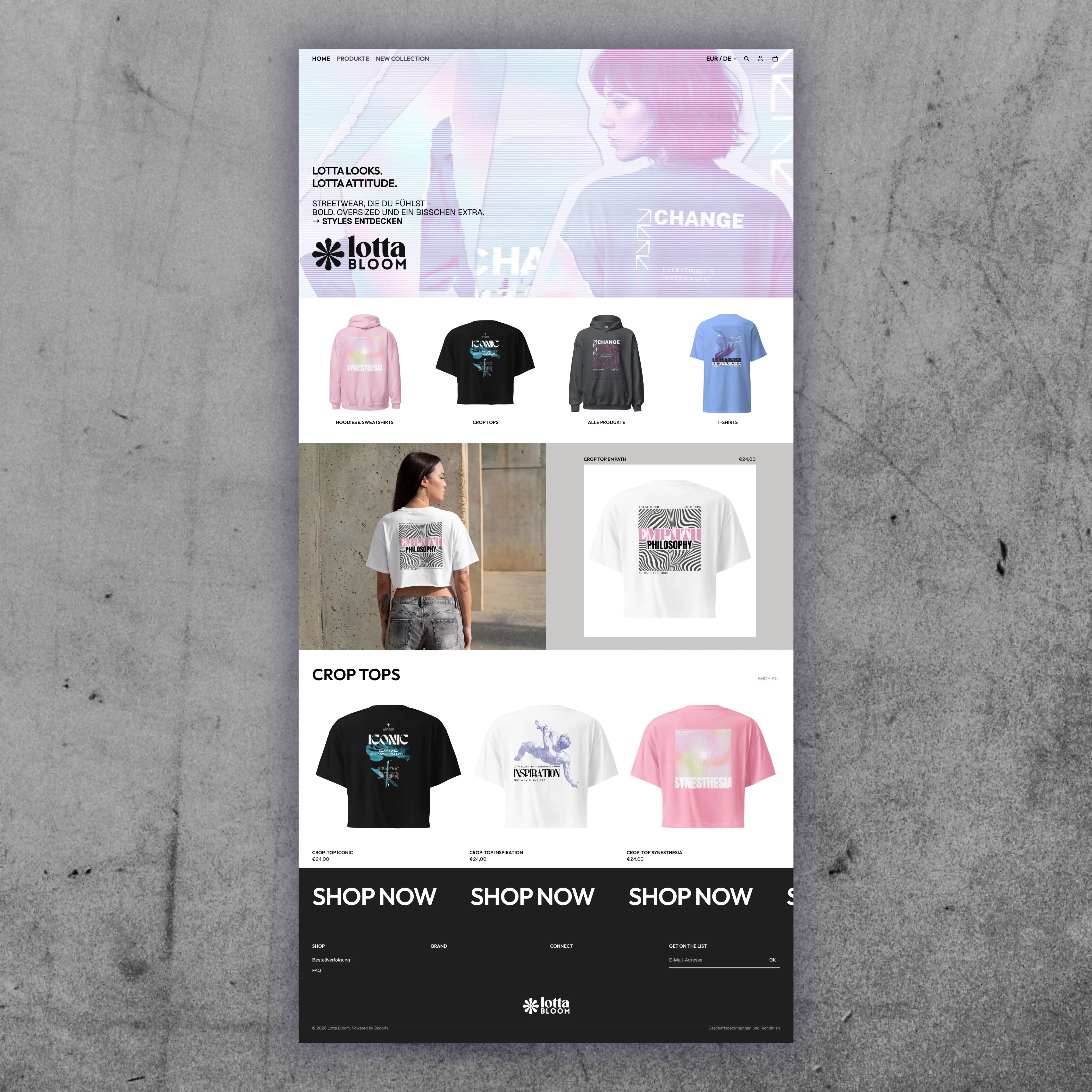 Lotta Bloom Online Shop Visual
