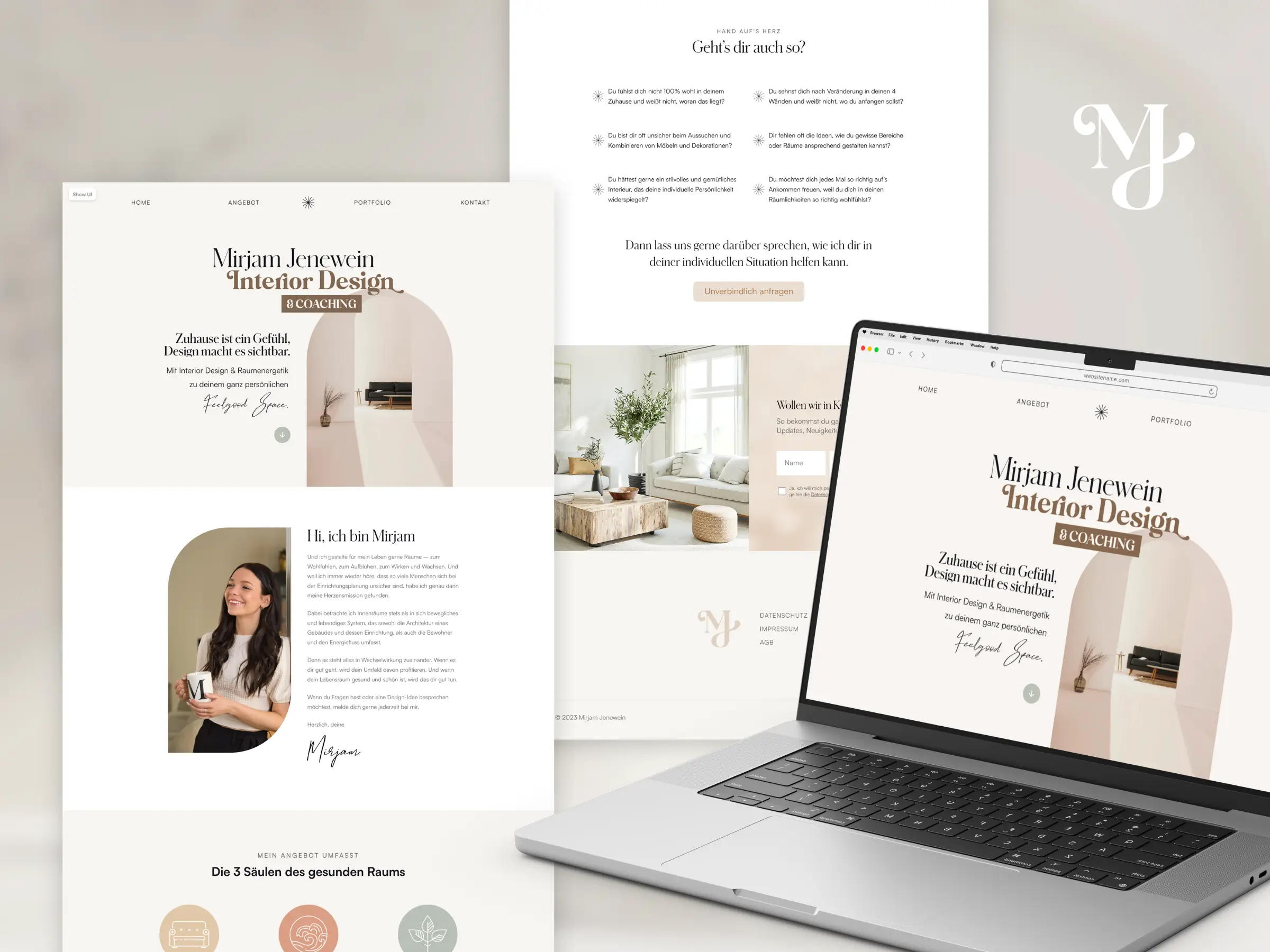 MJ Interior Design Webdesign
