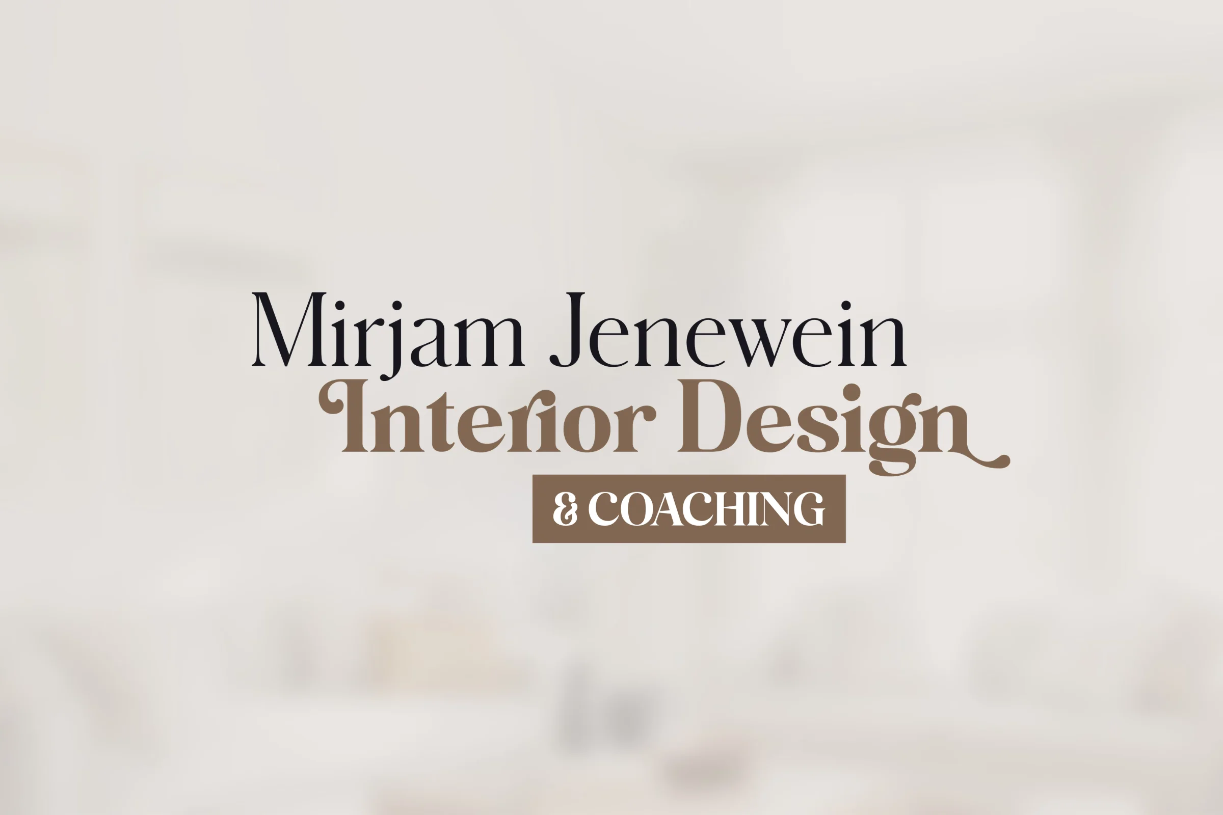 MJ Interior Design Brand Banner