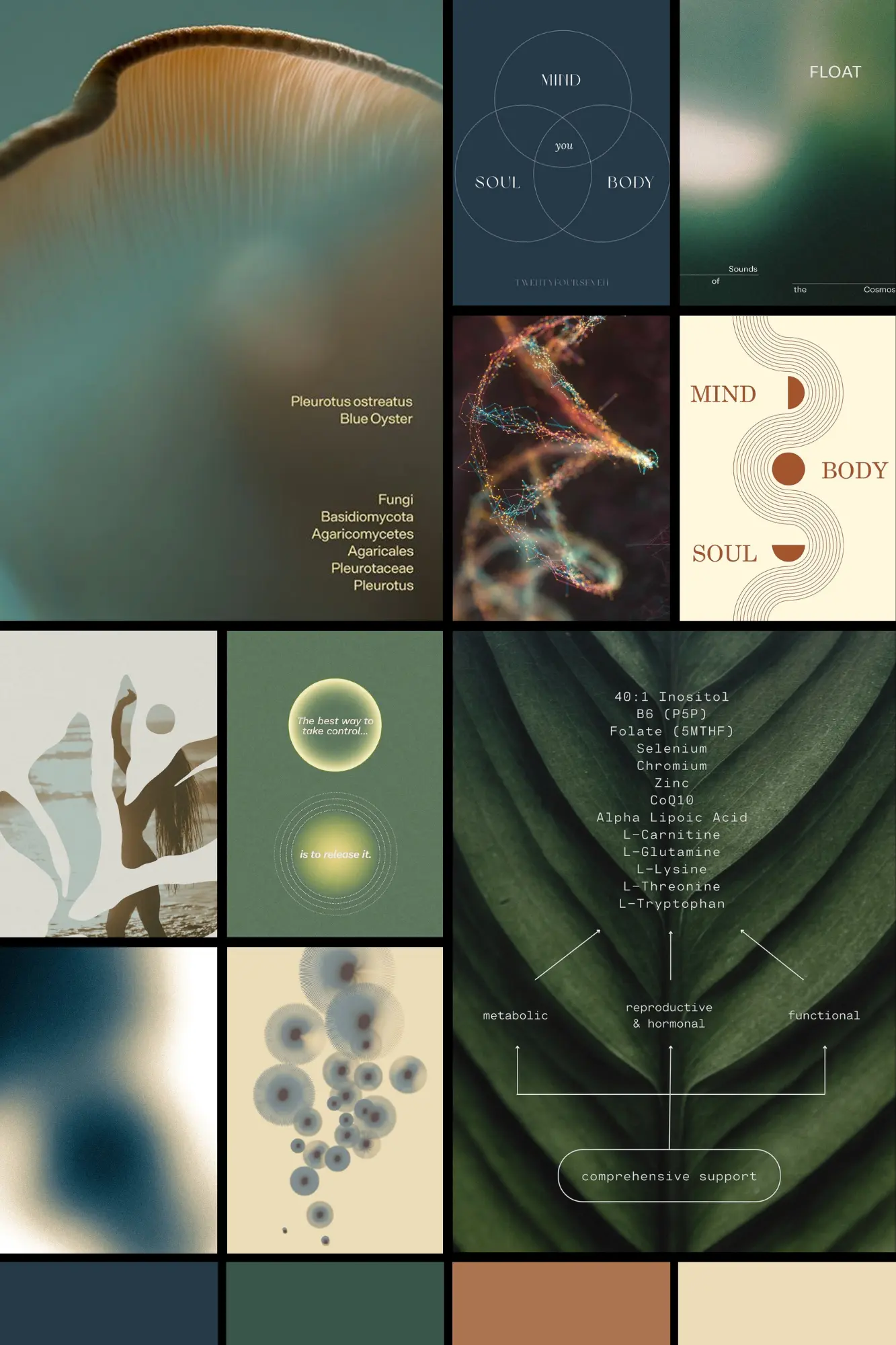 Moodboard zum Podcaststudio-Konzept