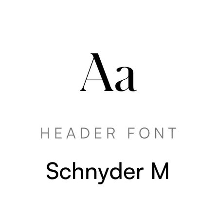 MJ Typography — Schnyder M